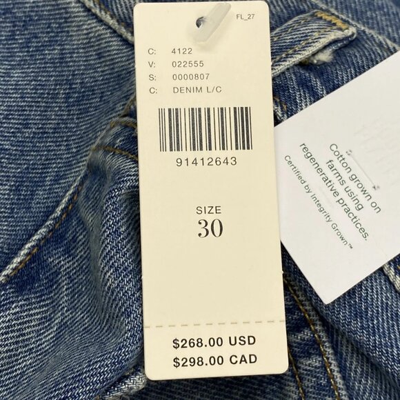 NEW CITIZENS OF HUMANITY Women’s Babylonia Relaxed Straight Jeans Blue Size 30 - Picture 12 of 12